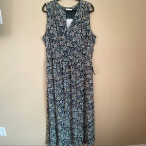 NWT Daniel Rainn Plus Size Patterened Maxi Dress